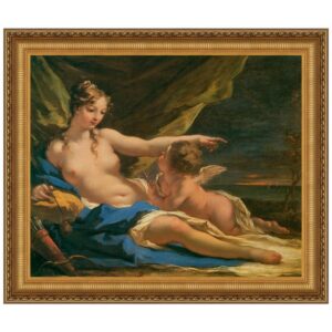 Design Toscano DA2273 41 1/4 Inch Venus and Cupid 1716 Canvas Replica Painting - Large