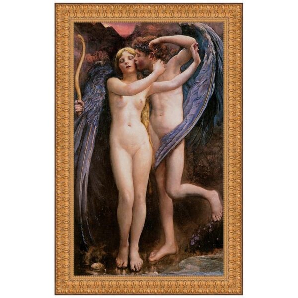 Design Toscano DA2381 15 Inch Cupid and Psyche 1891 Canvas Replica Painting - Small