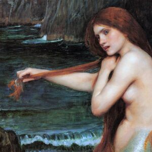 Design Toscano DA2404 35 1/2 Inch a Mermaid 1901 Canvas Replica Painting - Grande