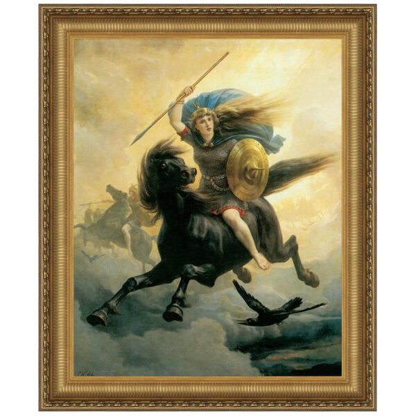 Design Toscano DA2453 34 1/4 Inch Valkyrie 1865 Canvas Replica Painting - Large