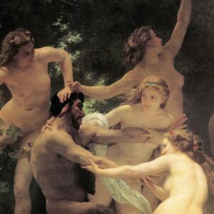 Design Toscano DA2473 31 1/4 Inch Nymphs and Satyr 1873 Canvas Replica Painting - Large