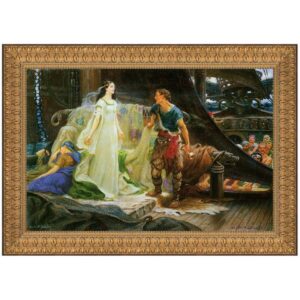 Design Toscano DA2562 28 1/2 Inch Tristan and Iseult 1901 Canvas Replica Painting - Medium