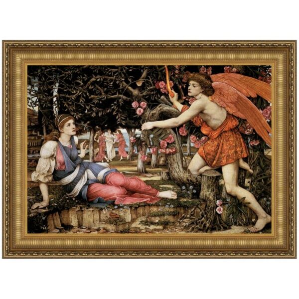 Design Toscano DA2664 49 1/4 Inch Love and The Maiden 1877 Canvas Replica Painting - Grande