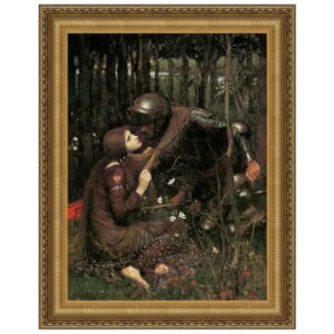 Design Toscano DA2724 37 1/4 Inch La Belle Dame Sans Merci 1893 Canvas Replica Painting - Grande