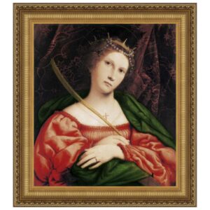 Design Toscano DA2894 38 1/4 Inch St Catherine of Alexandria 1523 Canvas Replica Painting - Grande