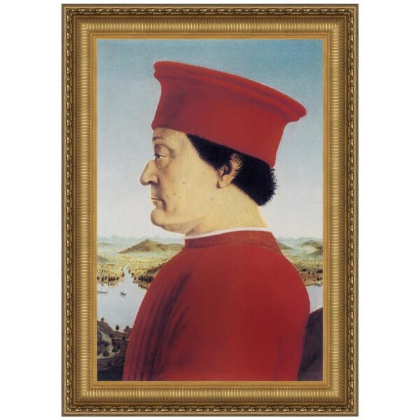 Design Toscano DA2953 27 3/4 Inch Portrait of Federico Da Montefeitro 1466 Canvas Replica Painting - Large