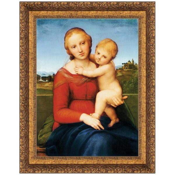 Design Toscano DA2971 12 1/2 Inch Madonna and Child The Cowper Madonna 1505 Canvas Replica Painting - Small