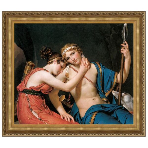 Design Toscano DA3054 43 3/4 Inch The Farewell of Telemachus and Eucharis 1818 Canvas Replica Painting - Grande