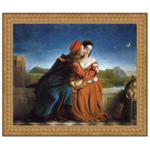 Design Toscano DA3071 16 1/2 Inch Francesca Da Rimini 1837 Canvas Replica Painting - Small