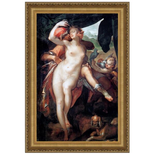 Design Toscano DA3214 34 1/4 Inch Venus and Adonis 1597 Canvas Replica Painting - Grande