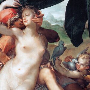 Design Toscano DA3213 28 1/4 Inch Venus and Adonis 1597 Canvas Replica Painting - Large