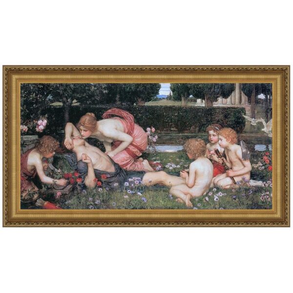 Design Toscano DA3243 41 1/4 Inch The Awakening of Adonis 1900 Canvas Replica Painting - Large