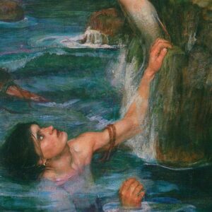 Design Toscano DA3253 28 1/4 Inch The Siren 1900 Canvas Replica Painting - Large