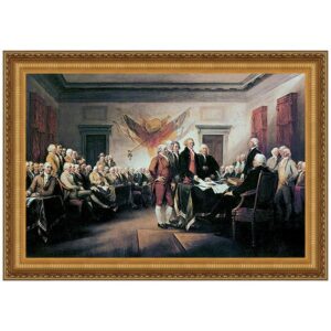 Design Toscano DA3293 38 3/4 Inch Declaration of Independence 1817 Canvas Replica Painting - Large