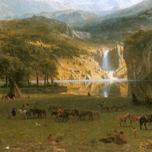 Design Toscano DA3344 48 1/4 Inch The Rocky Mountains Landers Peak 1863 Canvas Replica Painting - Grande