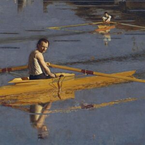 Design Toscano DA3392 25 Inch The Champion Single Sculls 1871 Canvas Replica Painting - Medium