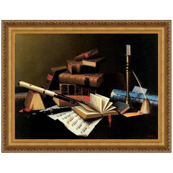 Design Toscano DA3411 17 1/4 Inch Music and Literature 1878 Canvas Replica Painting - Small