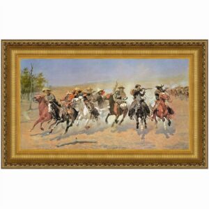 Design Toscano DA3442 27 1/4 Inch a Dash For The Timber 1889 Canvas Replica Painting - Medium