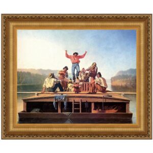 Design Toscano DA3553 36 1/4 Inch Jolly Flatboatmen in Port 1857 Canvas Replica Painting - Large