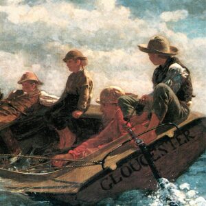 Design Toscano DA3574 48 1/4 Inch Breezing Up a Fair Wind 1876 Canvas Replica Painting - Grande