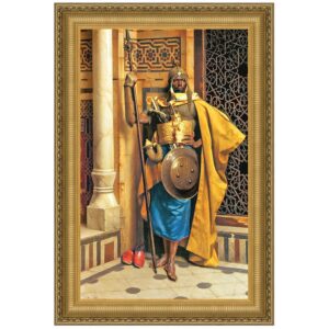 Design Toscano DA3643 28 3/4 Inch Palace Guard Framed Canvas Replica Painting - Large