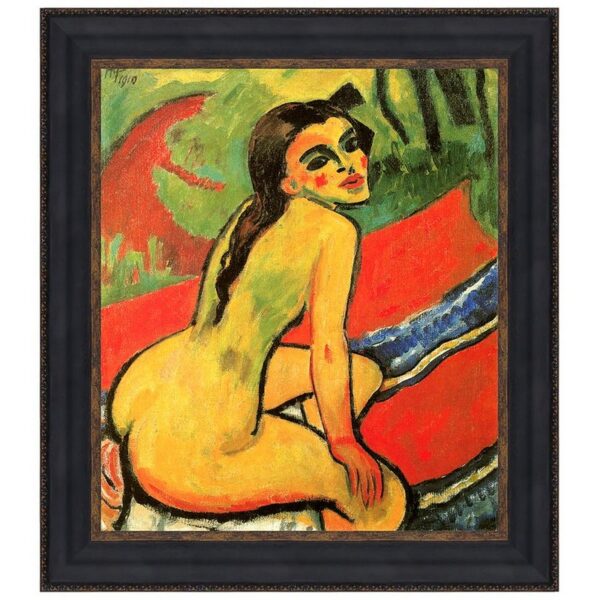 Design Toscano DA3754 37 3/4 Inch Seated Girl 1910 Canvas Replica Painting - Grande