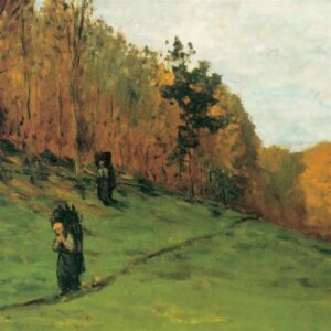 Design Toscano DA3772 26 3/4 Inch Woodgatherers at The Edge of The Forest 1863 Canvas Replica Painting - Medium