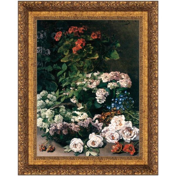 Design Toscano DA3784 37 Inch Spring Flowers 1864 Canvas Replica Painting - Grande