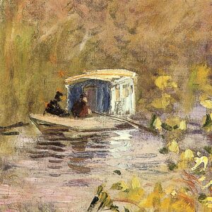 Design Toscano DA3904 44 1/4 Inch The Studio Boat 1874 Canvas Replica Painting - Grande