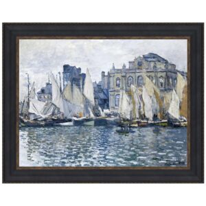 Design Toscano DA3914 46 3/4 Inch The Museum at Le Havre 1873 Canvas Replica Painting - Grande