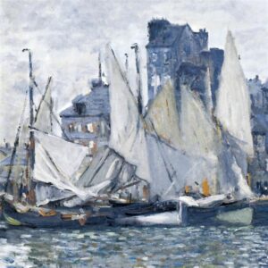 Design Toscano DA3912 25 1/4 Inch The Museum at Le Havre 1873 Canvas Replica Painting - Medium