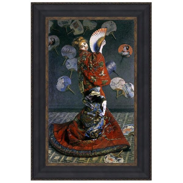 Design Toscano DA3973 25 1/4 Inch La Japonaise 1876 Canvas Replica Painting - Large