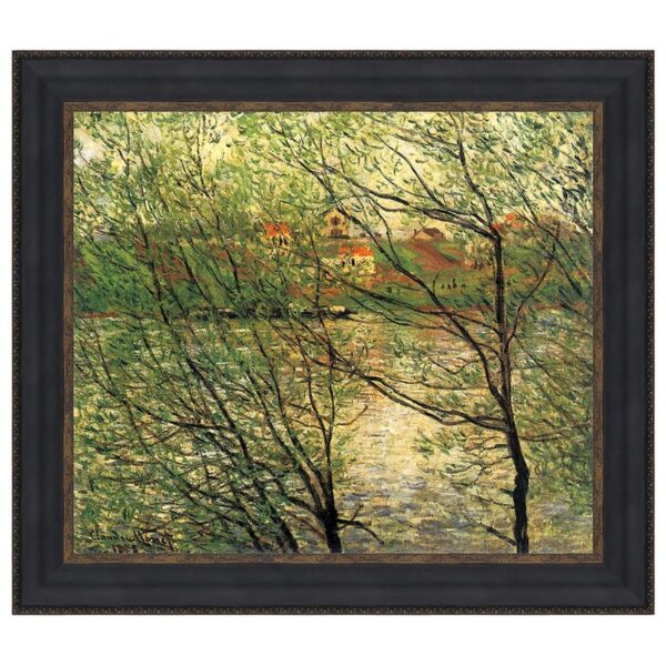 Design Toscano DA4014 43 1/4 Inch The Isle Grande Jatte On The Seine 1878 Canvas Replica Painting - Grande