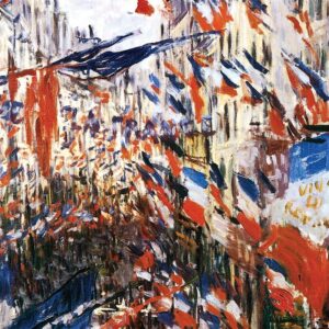 Design Toscano DA4023 28 1/4 Inch The Rue Montorgueil in Paris 1878 Canvas Replica Painting - Large