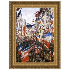 Design Toscano DA4021 14 1/4 Inch The Rue Montorgueil in Paris 1878 Canvas Replica Painting - Small