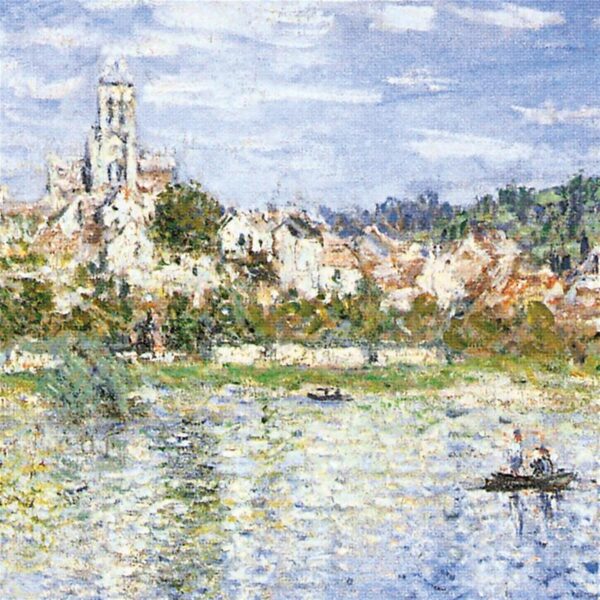 Design Toscano DA4074 49 1/4 Inch Vetheuil in Summer 1880 Canvas Replica Painting - Grande