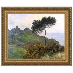 Design Toscano DA4084 45 3/4 Inch The Church at Varengaville 1882 Canvas Replica Painting - Grande