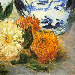 Design Toscano DA4094 20 3/4 Inch Dahlias 1883 Canvas Replica Painting - Grande