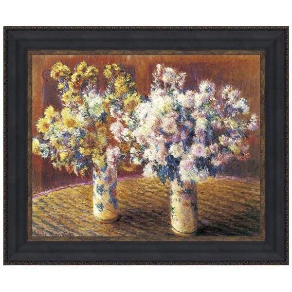 Design Toscano DA4132 26 3/4 Inch Two Vases of Chrysanthemums 1888 Canvas Replica Painting - Medium