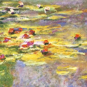 Design Toscano DA4191 17 3/4 Inch Water Lilies 1919 Canvas Replica Painting - Small