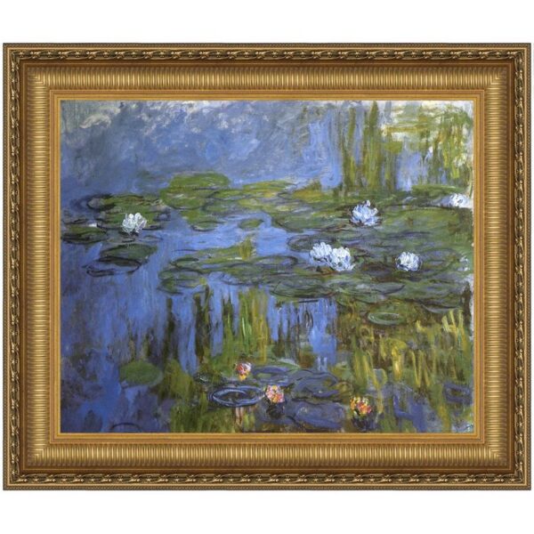 Design Toscano DA4201 16 1/4 Inch Water Lilies 1915 Canvas Replica Painting - Small