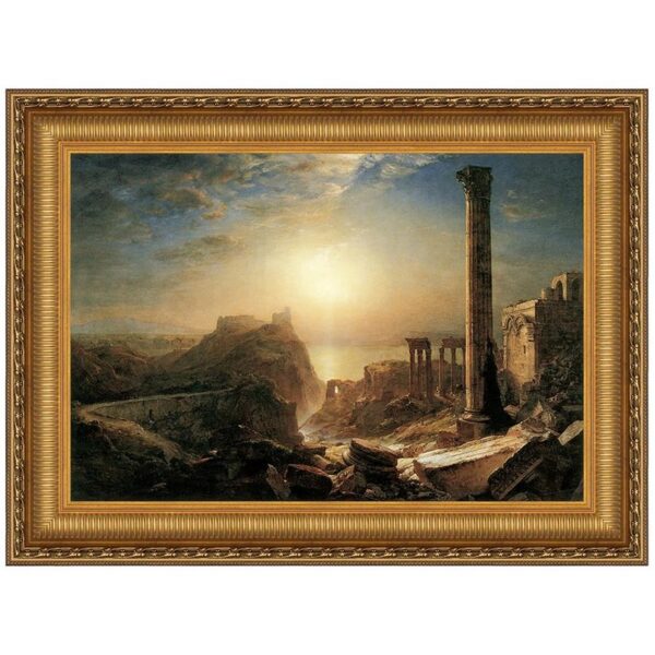 Design Toscano DA4243 39 1/4 Inch Syria by The Sea 1873 Canvas Replica Painting - Large