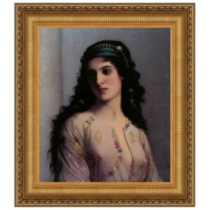 Design Toscano DA4303 32 1/4 Inch Jewish Girl in Tangiers Canvas Replica Painting - Large