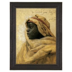 Design Toscano DA4323 27 1/2 Inch Portrait of a Nubian 1886 Canvas Replica Painting - Large