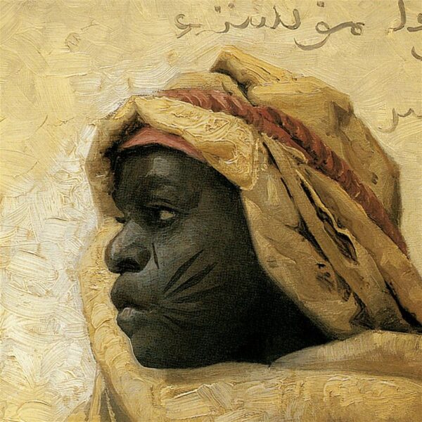 Design Toscano DA4322 21 1/2 Inch Portrait of a Nubian 1886 Canvas Replica Painting - Medium