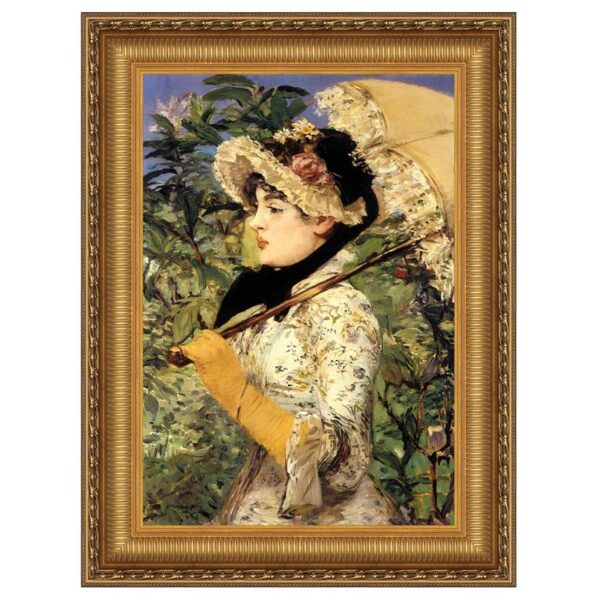 Design Toscano DA4534 39 1/4 Inch Jeanne Spring 1881 Canvas Replica Painting - Grande