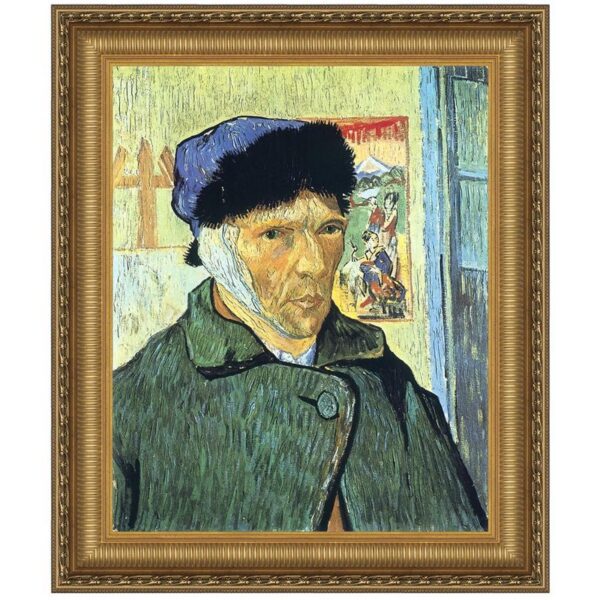 Design Toscano DA4584 43 1/4 Inch Self Portrait with Bandaged Ear 1889 Canvas Replica Painting - Grande