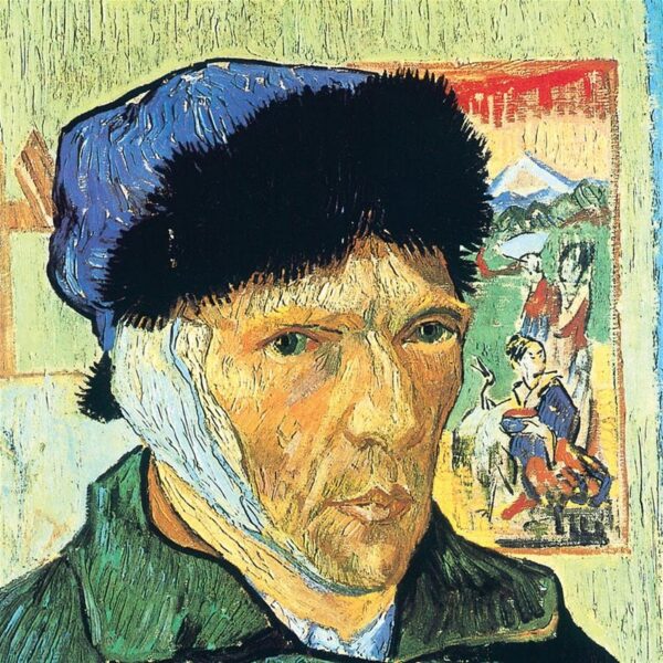 Design Toscano DA4583 35 1/4 Inch Self Portrait with Bandaged Ear 1889 Canvas Replica Painting - Large