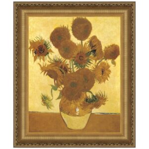 Design Toscano DA4592 26 1/4 Inch Sunflowers 1888 Canvas Replica Painting - Medium