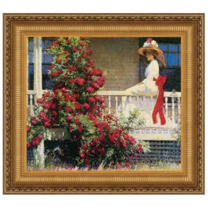 Design Toscano DA4614 50 1/4 Inch The Crimson Rambler 1908 Canvas Replica Painting - Grande